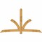 Ekena Millwork Davenport Rough Sawn Timber Gable Bracket, Western Red Cedar, 108"W x 63"H x 2"D x 6"F, 14/12 Pitch GBW108X63X0206DAV00RWR - alternate 1